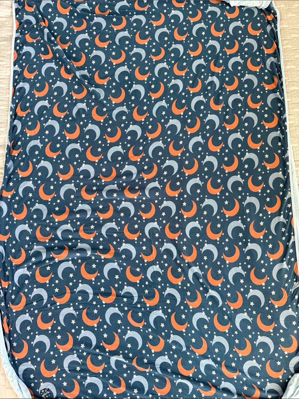 Kickee Pants Crescent 🌙 Moon & Stars ✨ Print Navy Baby & Kids Blanket